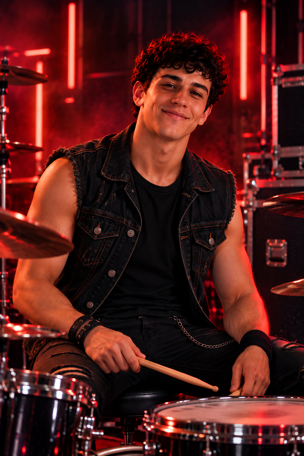 Julian Lyman, drummer, electronic percussionist and vocalist of NEVMORY